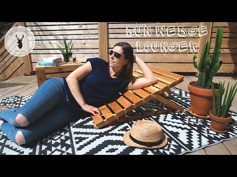 Deck Sun Wedge | Foldable Outdoor Chaise Lounge | Patio Lounger // How to Build