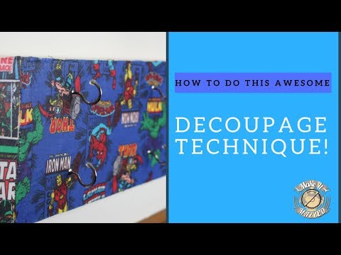 Decoupage Technique and Superhero Costume Hooks