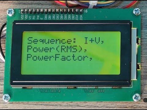 Demo of AC Voltage - AC Power Meter with Power Factor using an Arduino Nano - Semester Project