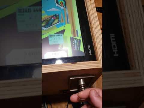 Demonstration of analog plunger on virtual pinball