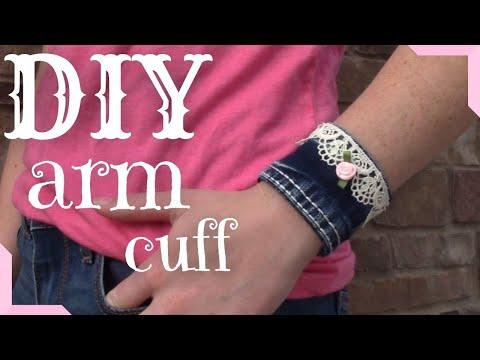 Denim Arm Cuff from Old Jeans