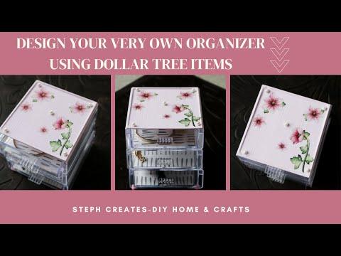 Design Your Very Own Stackable Organizer Using Dollar Tree Items