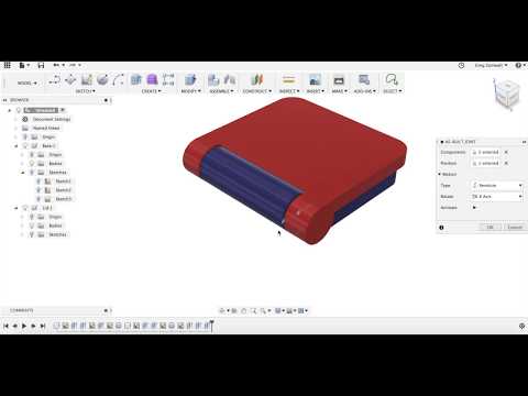 Designing a &amp;quot;Print In Place&amp;quot; Parametric Hinged Container using Autodesk Fusion 360: Step 8 of 8