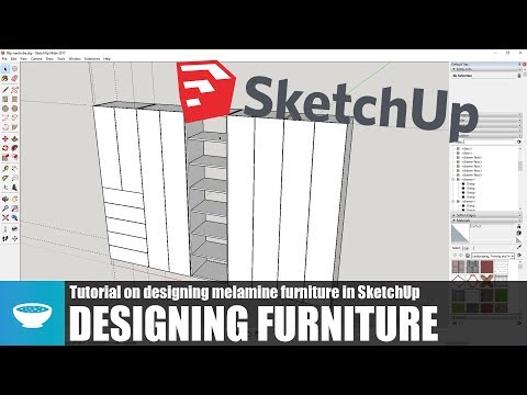 Designing melamine furniture in SketchUp