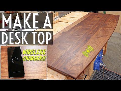 Desk Top with Wireless Phone Charging