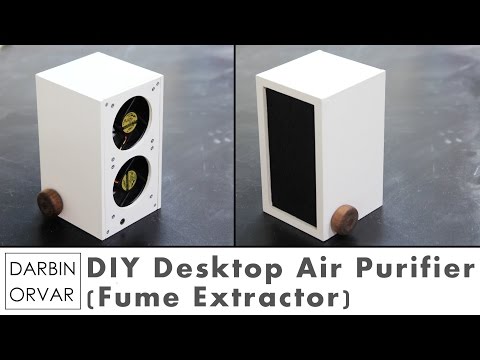 Desktop Air Purifier w/ Computer Fans (Fume Extractor for Soldering)