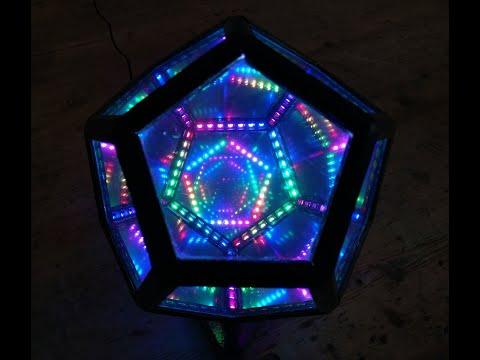 Desktop Infinity Dodecahedron Demo (Neopixels/WS2812)