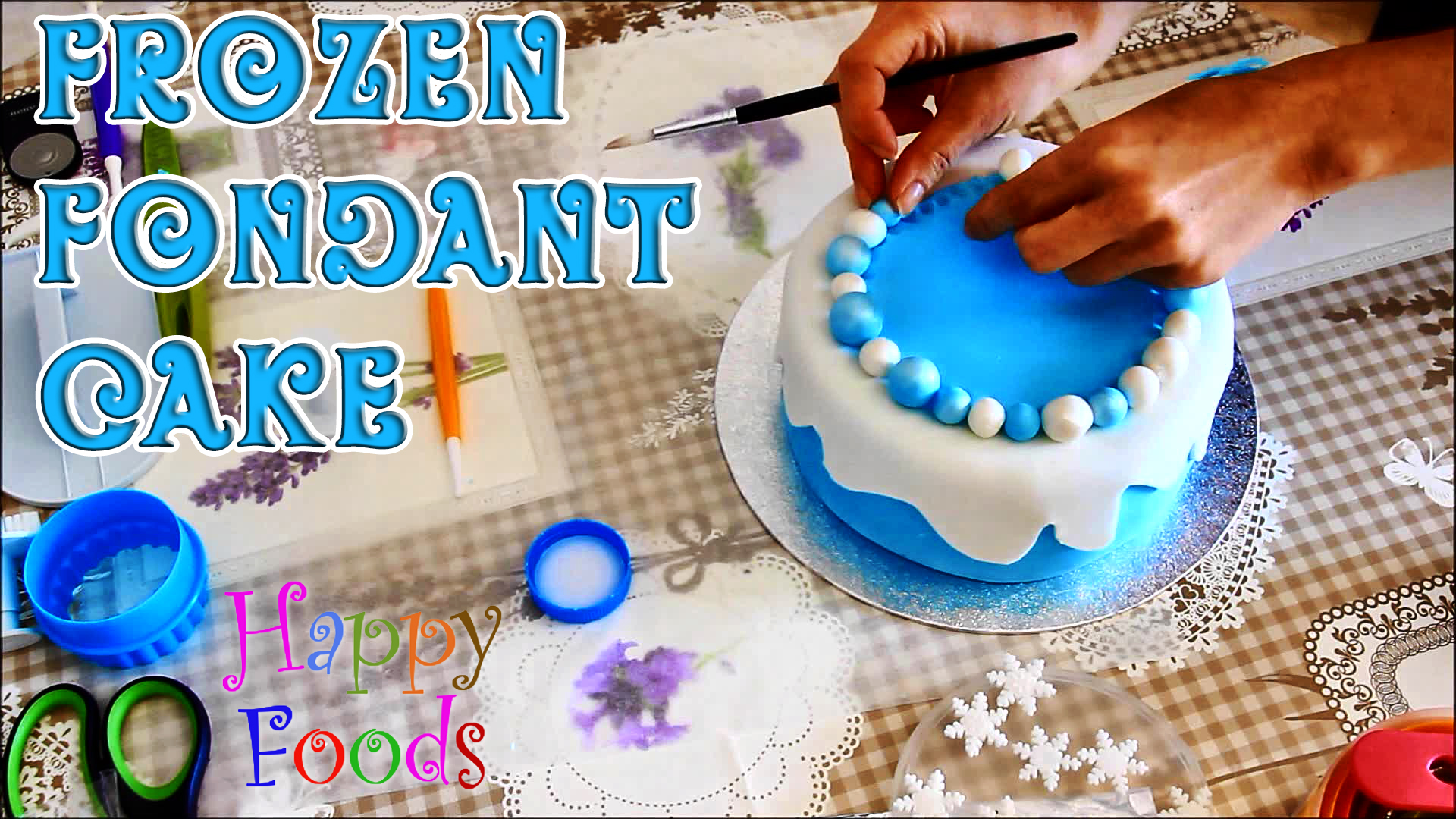 Disney Frozen Fondant Icing Cake  Picture.jpg