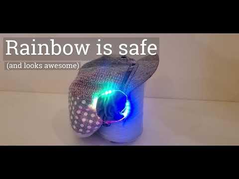 Distance sensor hat, with sound and vibration motor.. and NeoPixels!