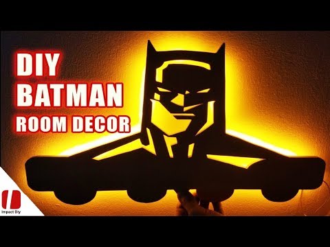 Diy Batman Room Decor - How To Make Batman Hanger With Limited Tools