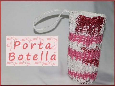 Diy Como hacer un Porta Botella con una bolsa de super