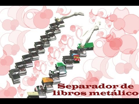 Diy Como hacer un Separador de libros Met&amp;aacute;lico