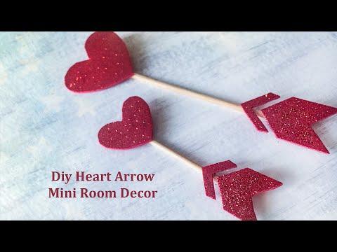 Diy Heart Arrow Decor, Diy Easy Room Decoration Ideas, Diy Easy Room Decor Ideas