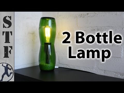 Diy Lamp from 2 Glass Bottles