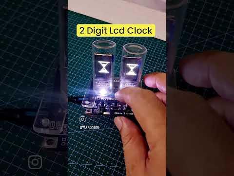 Diy projects : 2 Digit lcd Clock #diy #gadgets #python #shortvideo #clock