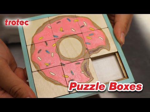 Do It Yourself Puzzle Boxes (DIY) | Laser cut and engrave wood