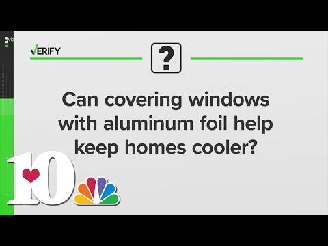 Does aluminum foil help keep homes cooler?