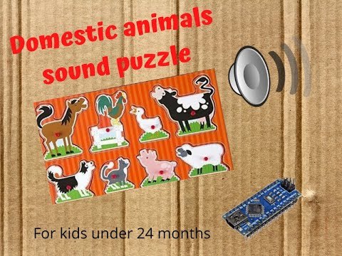 Domestic animals sound puzzle with arduino