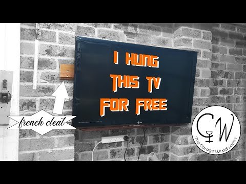 Don't Buy A Tv Wall Mount Until You See This Video // How To Wall Mount A Tv For Free // Woodworking