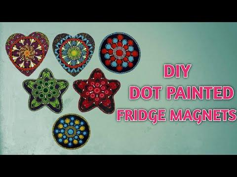 Dot Painted | DIY Fridge Magnets Tutorial | Leisure Space