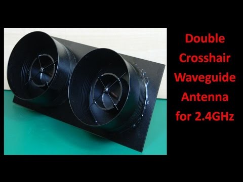 Double Crosshair Waveguide Antenna for 2 4GHz