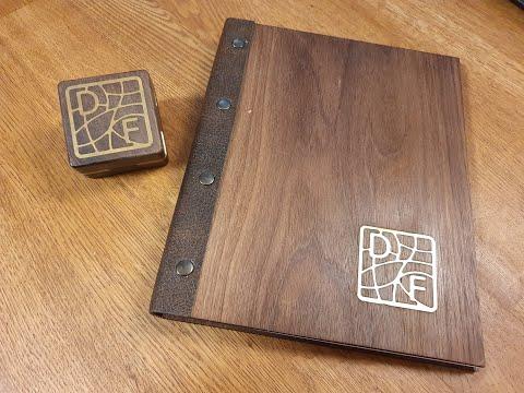 Dow to create a messing Inlay in walnut