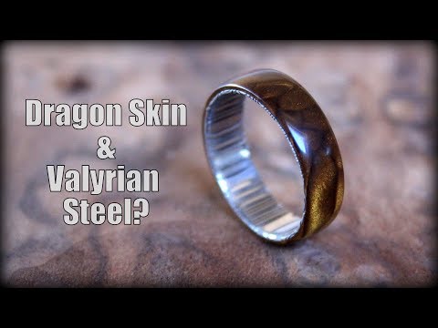 Dragon Skin and Valyrian Steel Ring (Inspired by Game Of Thrones)