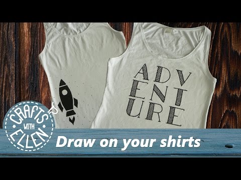 Draw typography on your shirt (and more) | DIY Tutorial