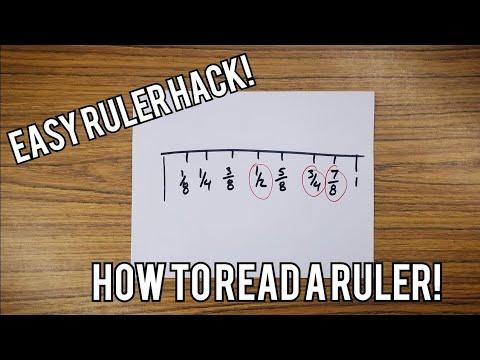 Drawing the Inch Easy hack to remember all the increments down to a sixteenth!