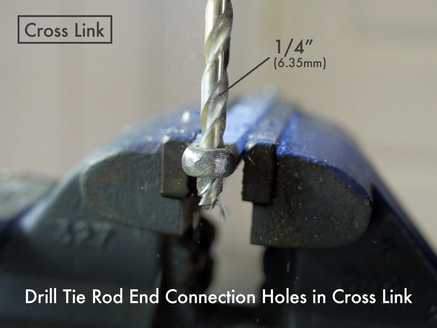 Drill Tie Rod Ends in Cross Link.jpg