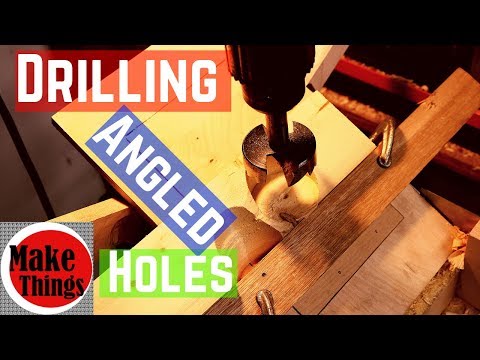 Drilling Jig for Making Precise Angled Holes...Safely! // Transform Your Drilling Projects!