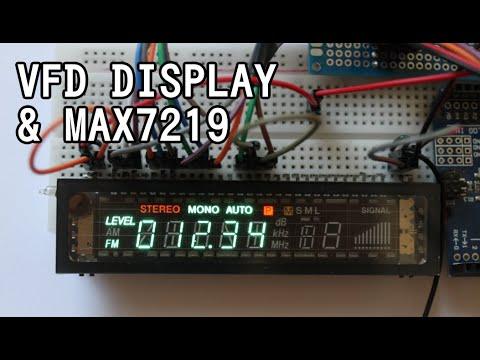 Driving VFD Displays with MAX7219 (and Arduino) PREVIEW