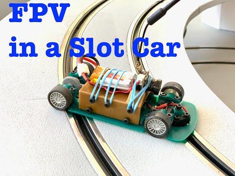 Driving a slot car via FPV-Camera
