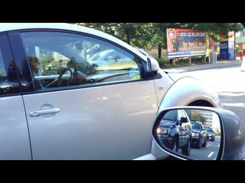 Driving test of ultrasonic blind spot detector