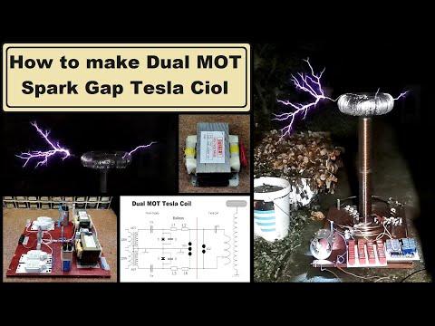 Dual MOT (microwave oven transformer)Tesla Coil
