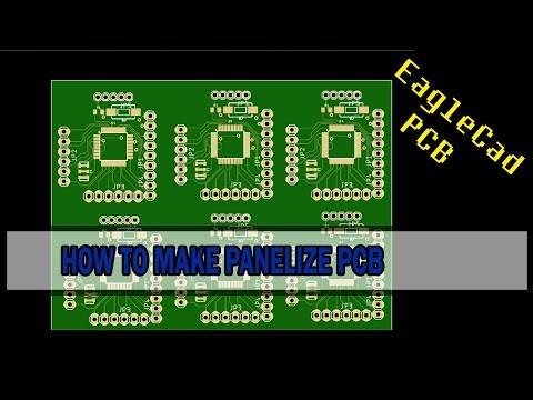EAGLE CAD PCB: How to create panelized PCB easy