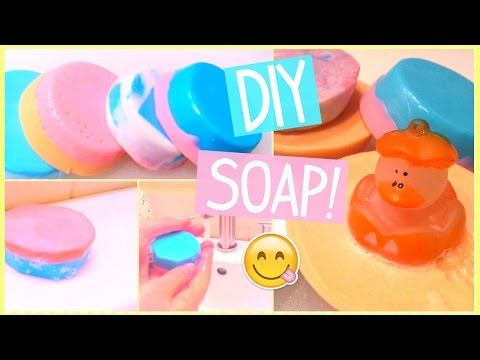 EASY DIY SOAP! MAKE YOUR OWN COLORFUL SOAPS!