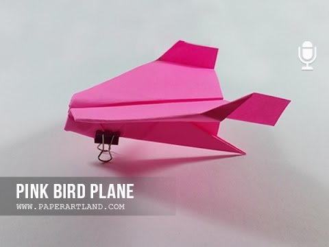 EASY PAPER AIRPLANES: Let's make a paper plane that flies | Pink Bird