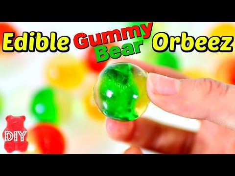 EDIBLE ORBEEZ WITH GUMMY BEARS!  EASY RECIPE!