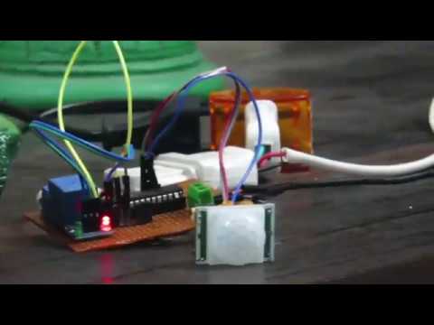 ENERGY SAVER PROJECT WITH MICROCONTOLLER - ATMEGA8A (CLOSEUP)