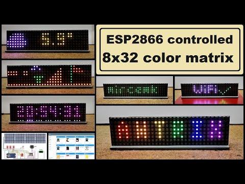 ESP2866 controlled 8x32 matrix WS2812 Leds (Awtrix project)