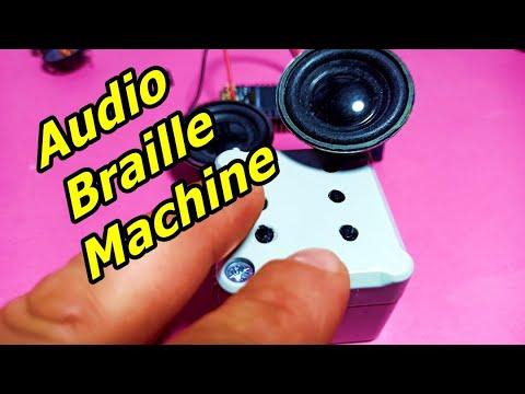 ESP32 TTGO Braille Machine! Visuino Faster IDE Project!