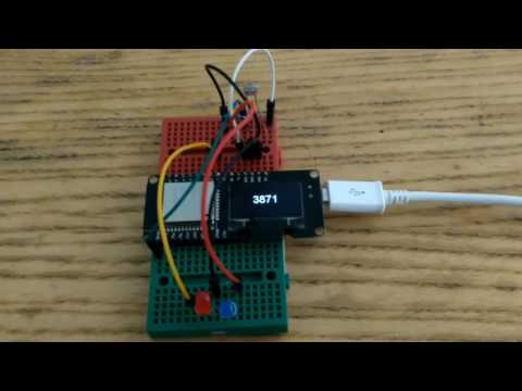 ESP32 with LDR output to OLED