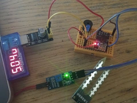 ESP8266/ESP01 Arduino programmed Leak Detector with Alert Alarm