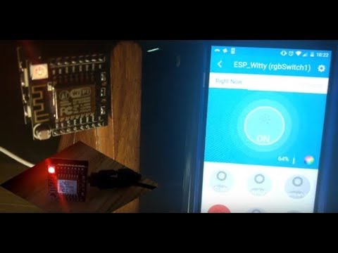 ESP8266/ESP12 Witty - Arduino Powered SmartThings RGB Controller