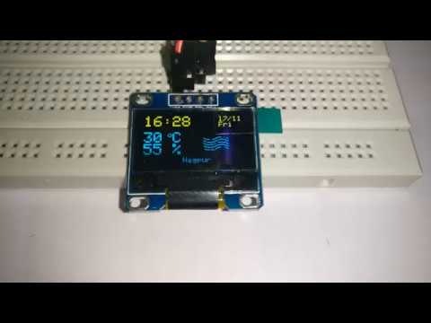 ESP8266 Based Network Clock and Weather Monitor