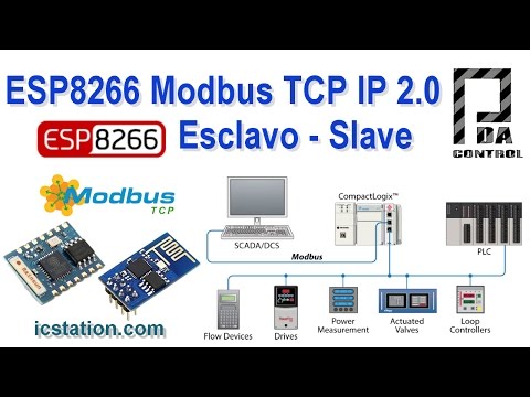 ESP8266 Industrial Slave Modbus TCP IP  v2.0  : PDAControl