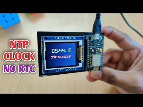 ESP8266 Network Clock without any RTC | Nodemcu NTP clock no RTC | INTERNET CLOCK PROJECT