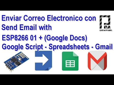 ESP8266 Send Email with (Google Docs) Script App -Spreadsheets - Gmail: PDAControl