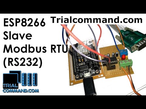 ESP8266 Slave Modbus RTU (RS232) - TrialCommand.com